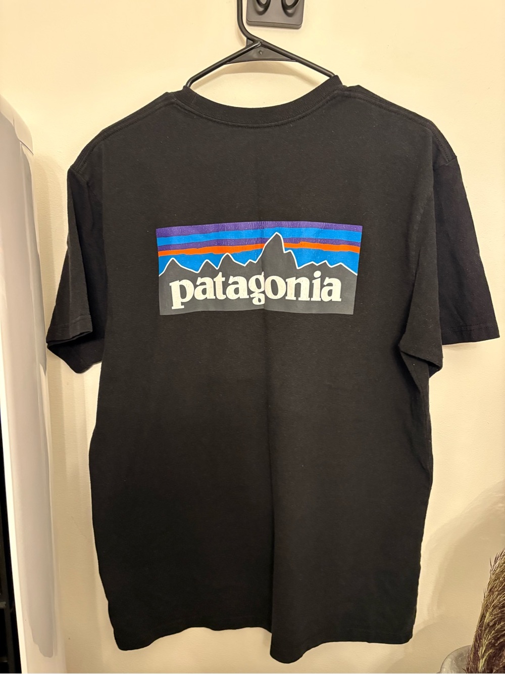 Patagonia Men’s Black Graphic Logo T-Shirt large